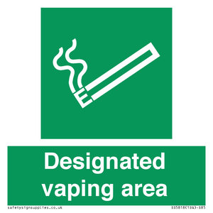Designated vaping area